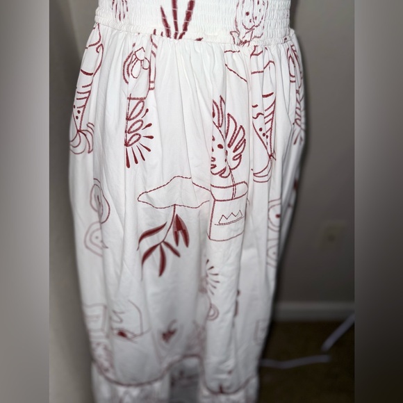 Moon‎ River cottagecore Coquette Midi Dress Romantic Euro Summer Sundress- small - Picture 11 of 12